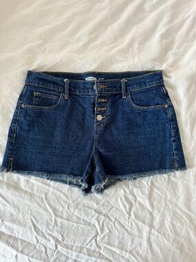 Old Navy Indigo Denim Cutoff Shorts with Frayed Hem